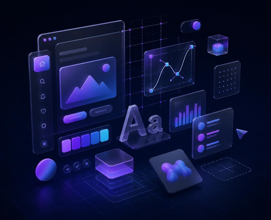 Illustration representing UI/UX design work
