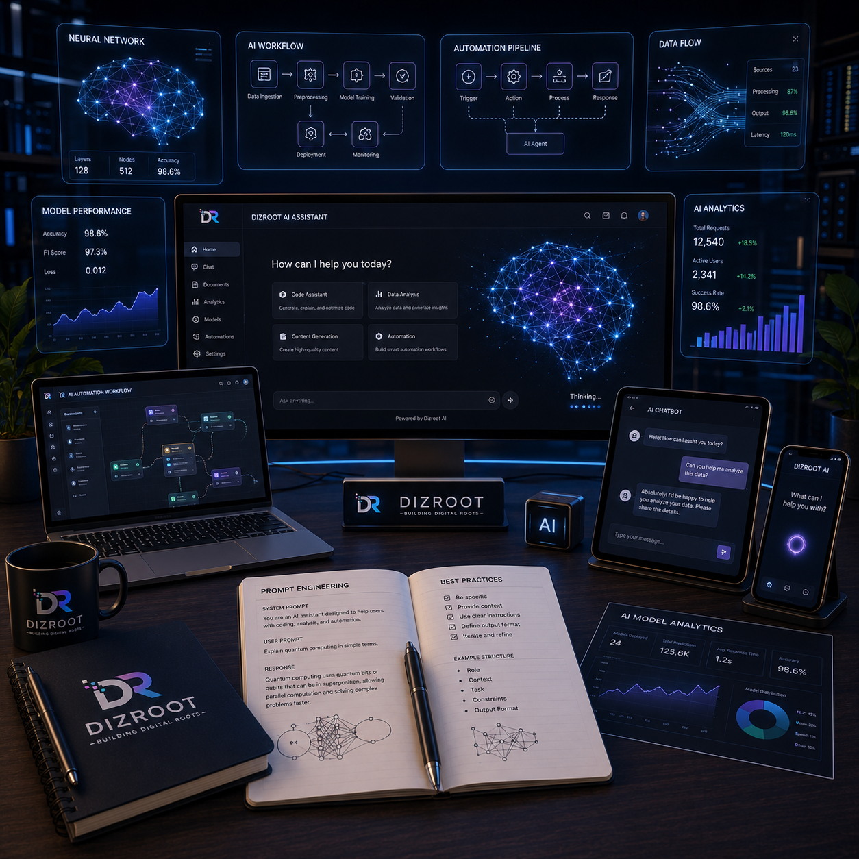 AI Solutions illustration