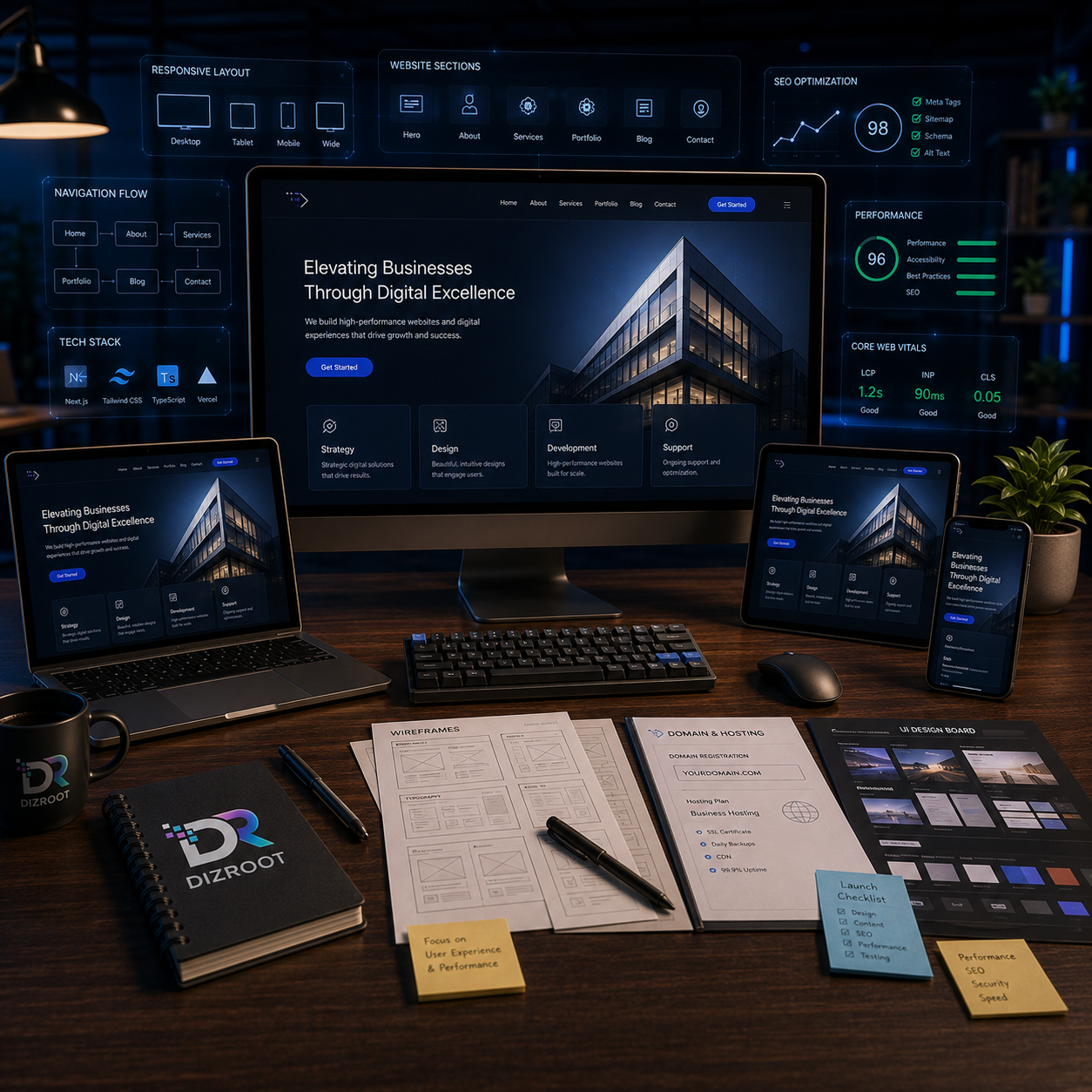 Business Websites illustration